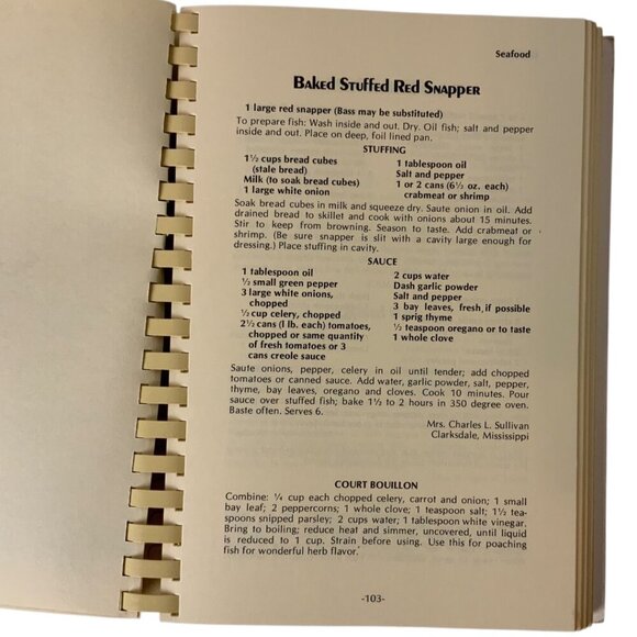 Vintage The Jackson Mississippi Cookbook Spiral-Bound 1977 Symphony League - Picture 7 of 11